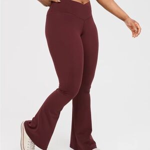 Aerie royal berry flare pants